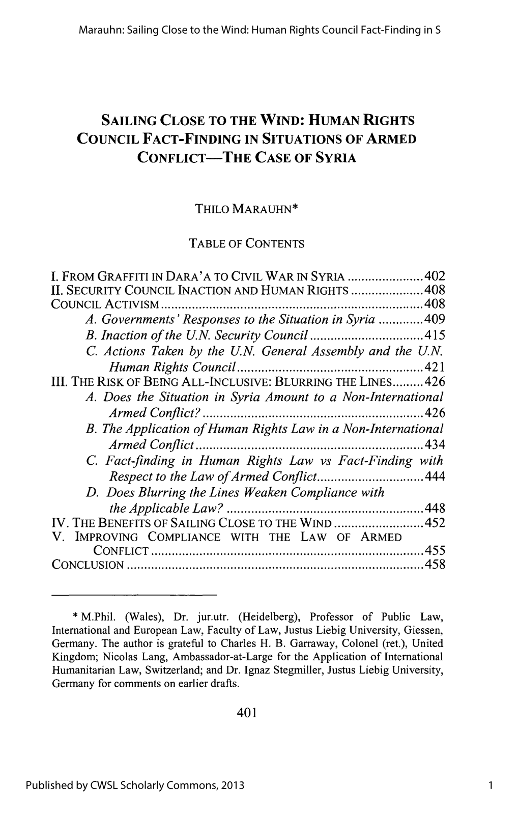 Human Rights Council Fact-Finding in S