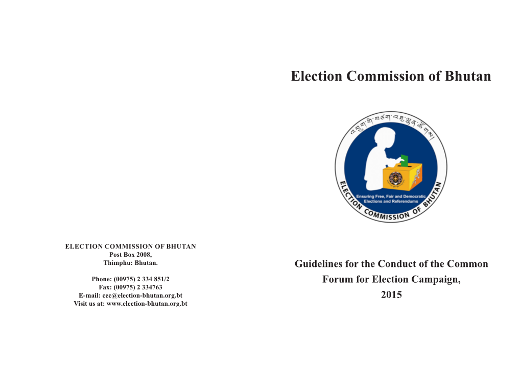 Election Commission of Bhutan