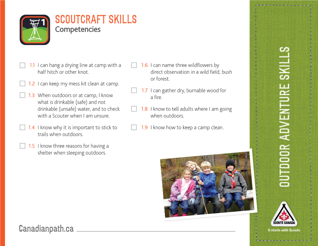 Outdoor Adventure Skills – Scoutcraft