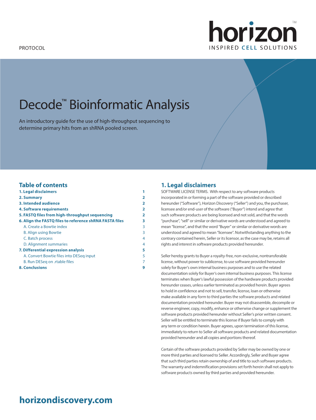 Decode™ Bioinformatic Analysis