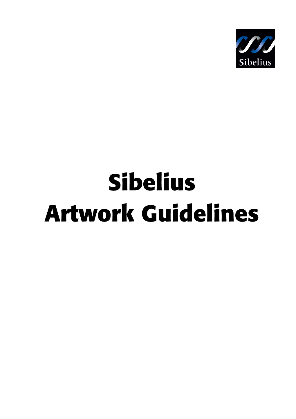 Sibelius Artwork Guidelines Contents