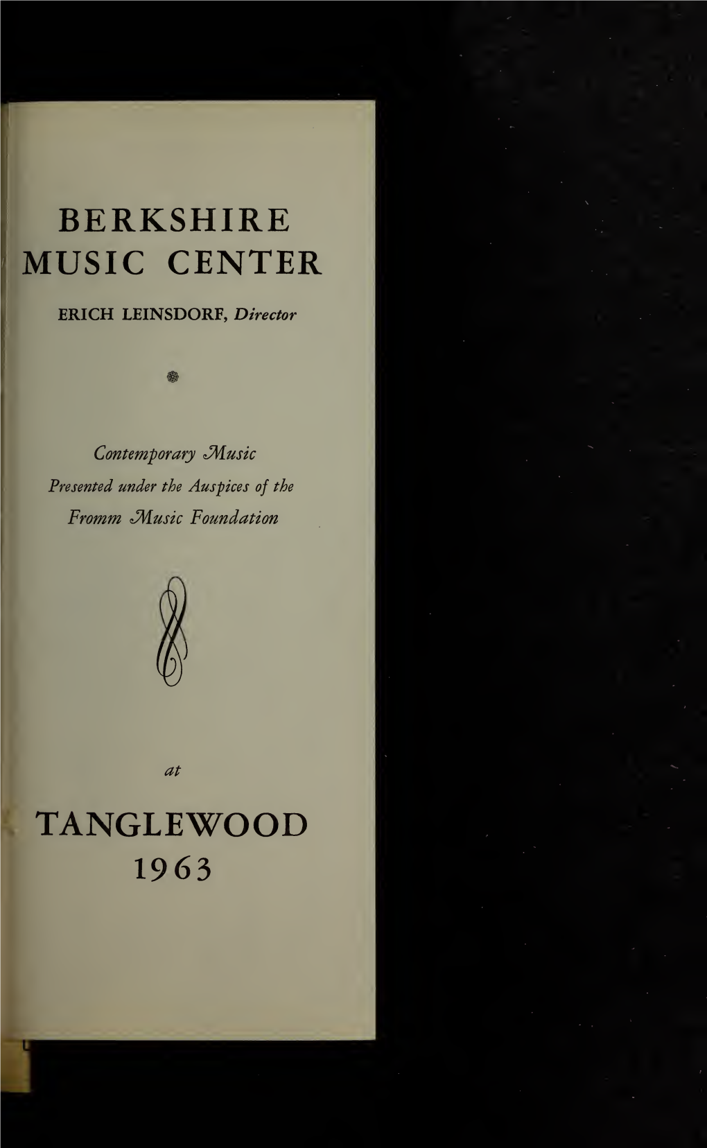 Boston Symphony Orchestra Concert Programs, Summer, 1963-1964