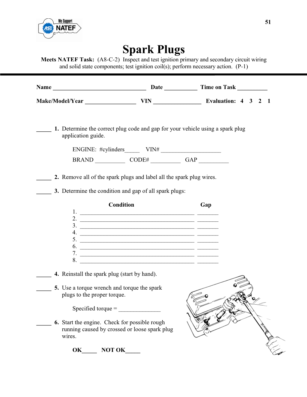 Meets NATEF Task: (A8-C-2) Inspect and Test Ignition Primary and Secondary Circuit Wiring