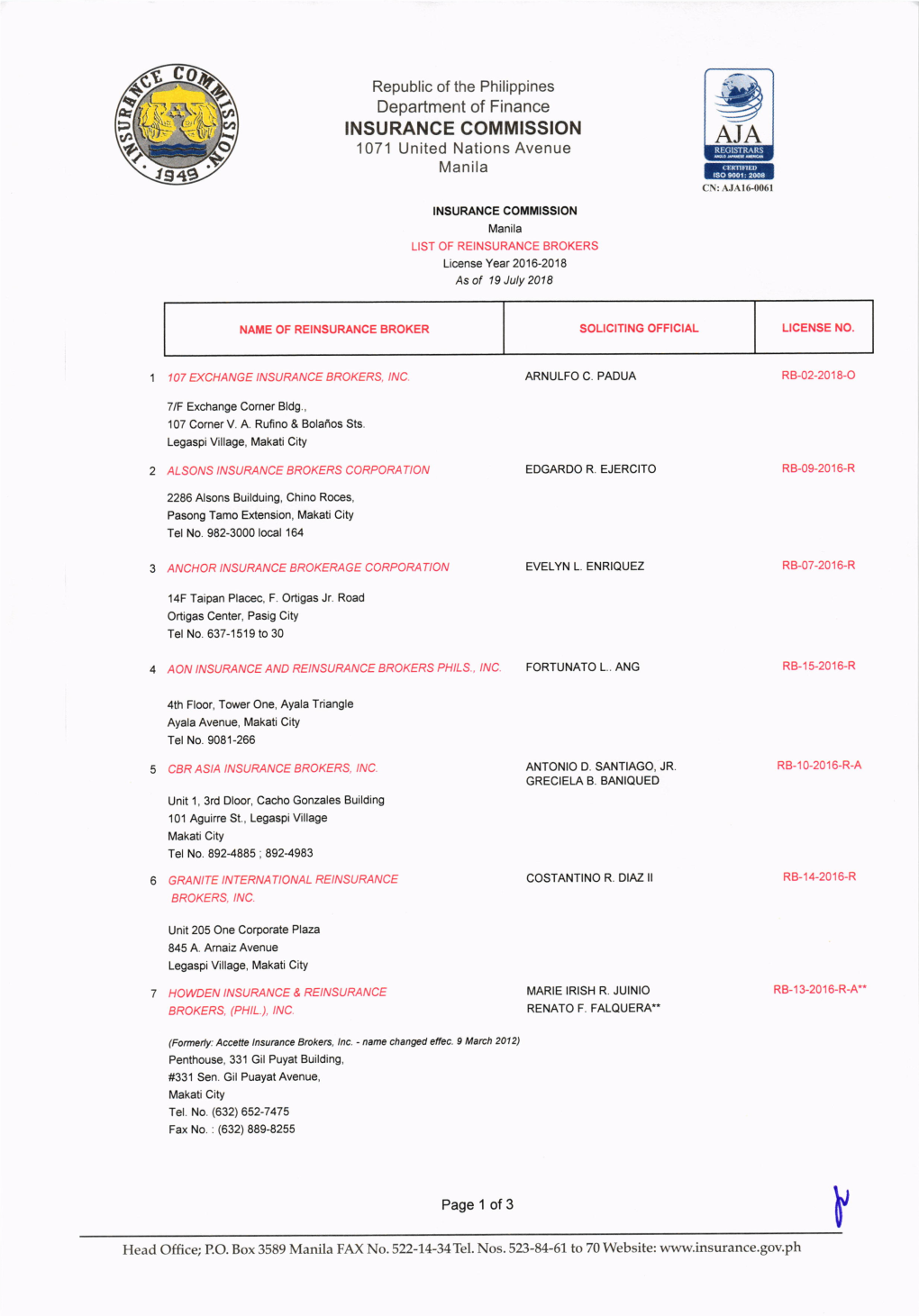 List-Of-Reinsurance-Brokers-LY-2016