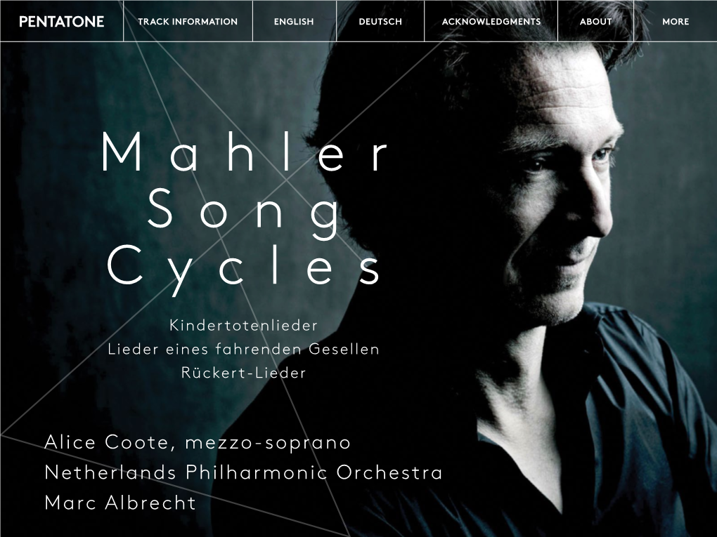 Mahler Song Cycles