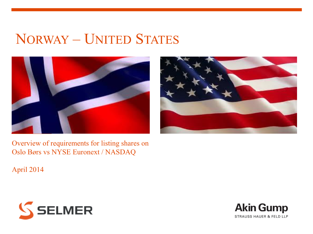 Norway – United States