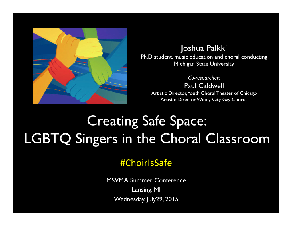 LGBTQ Singers in the Choral Classroom