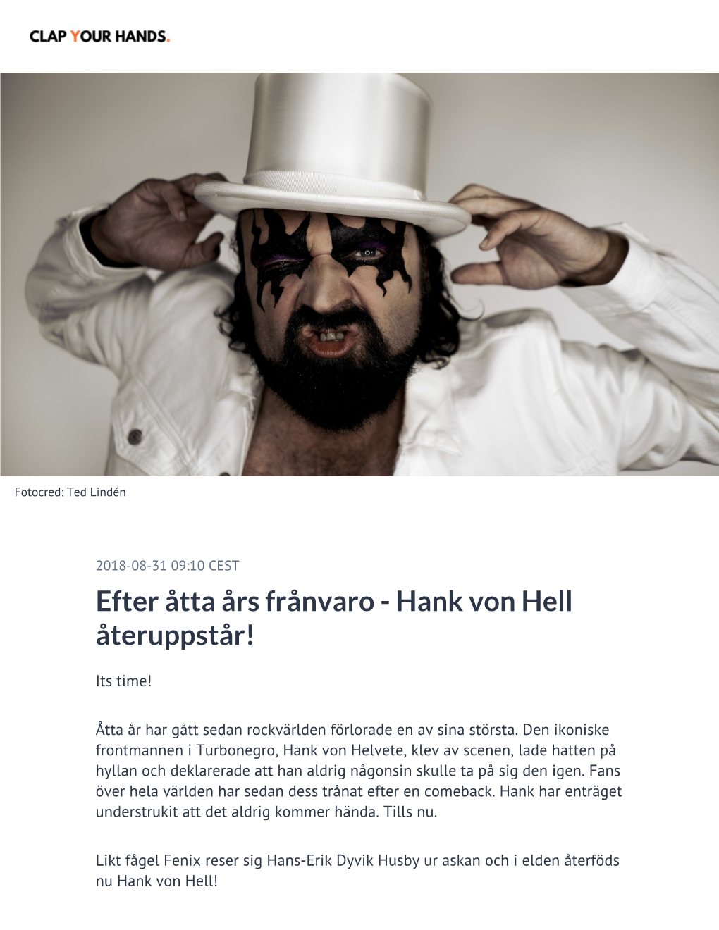 Hank Von Hell Återuppstår!