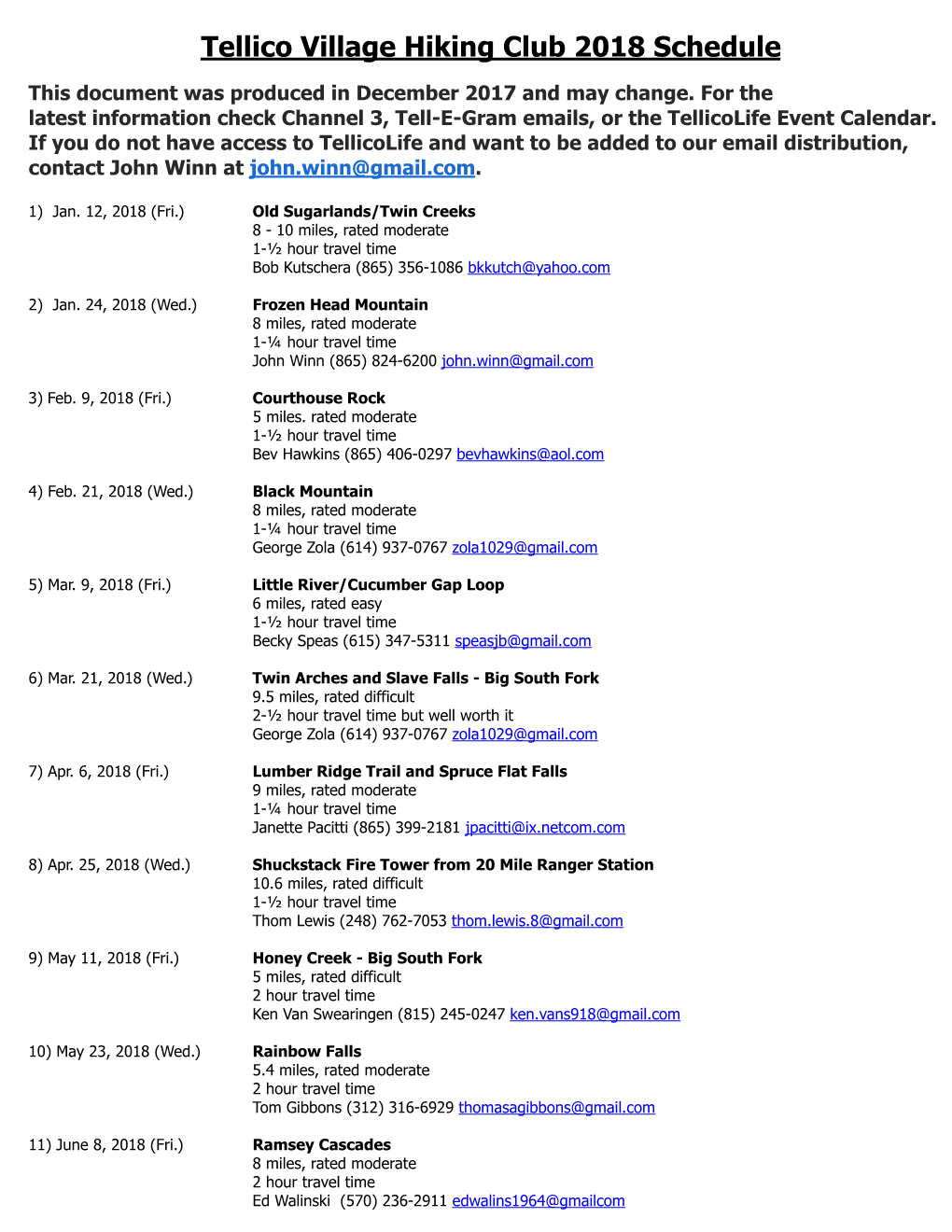 2018 Hiking Schedule.Pages