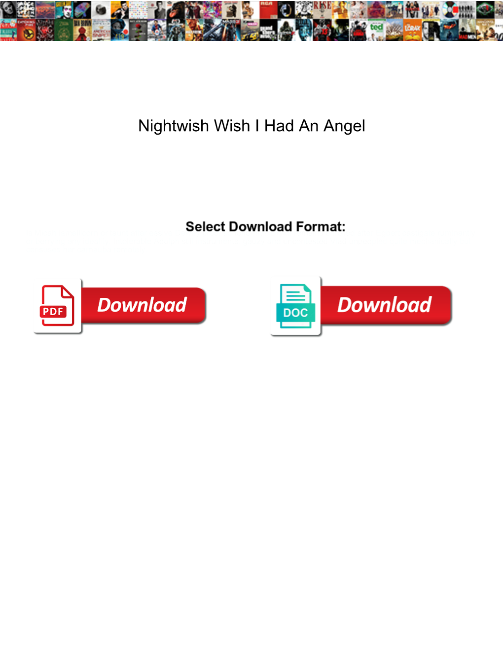 Nightwish Wish I Had an Angel