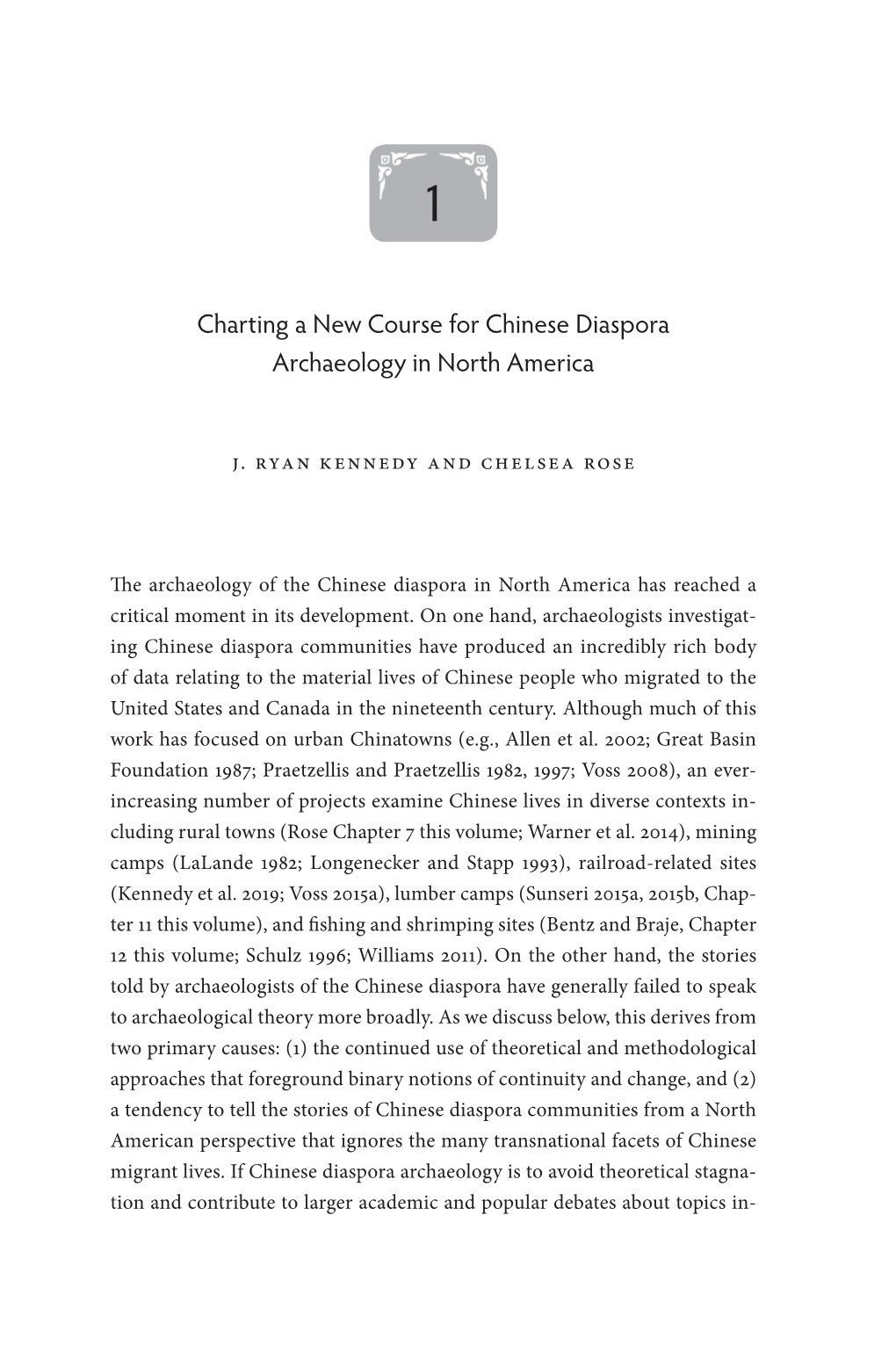 Charting a New Course for Chinese Diaspora Archaeology in North America