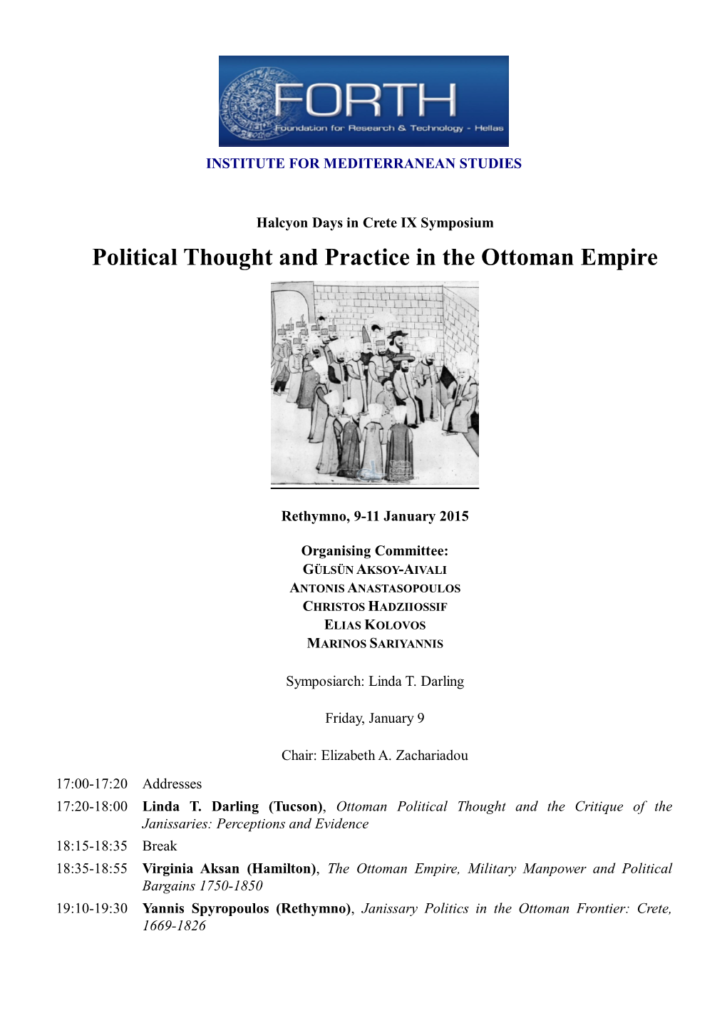 Political Thought and Practice in the Ottoman Empire