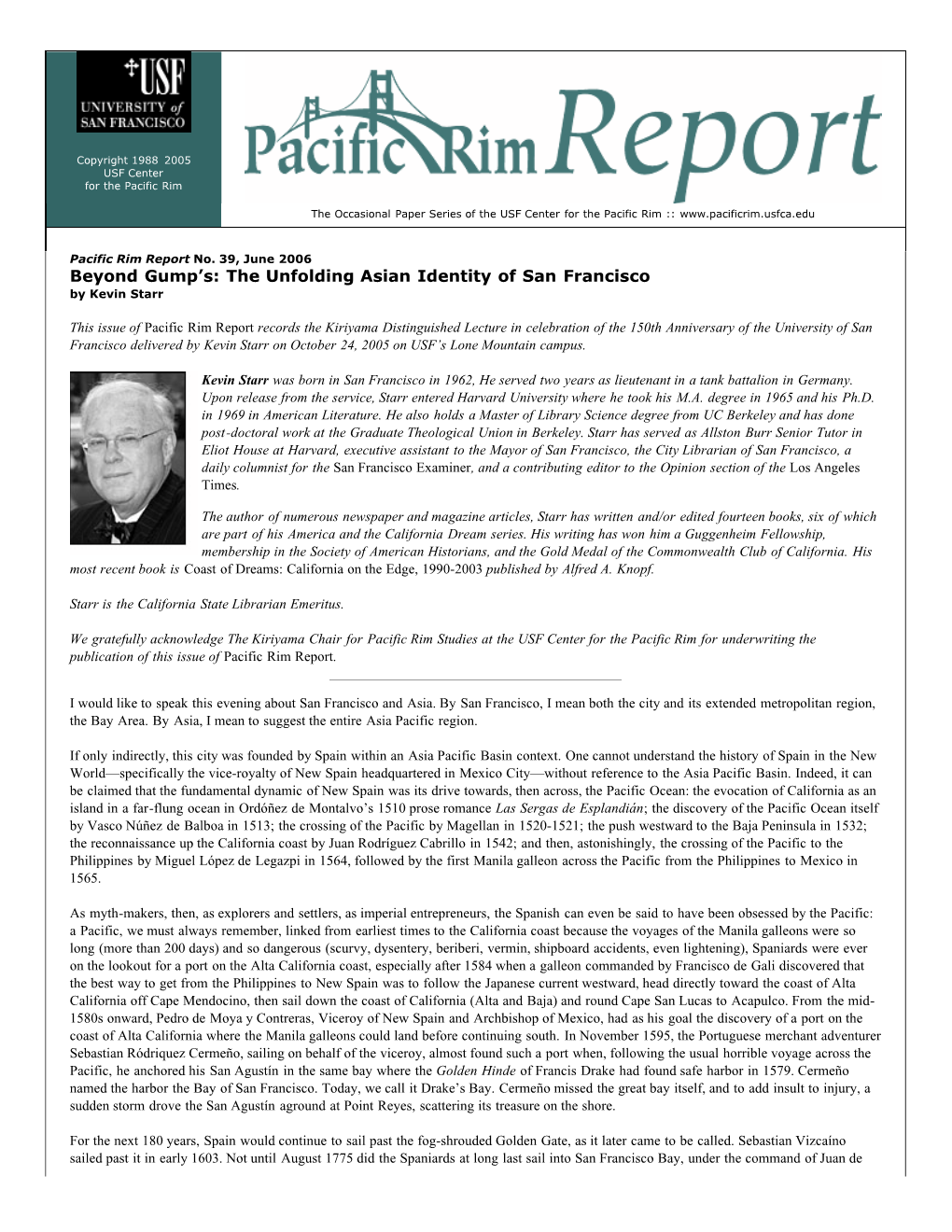 Pacific Rim Report 39