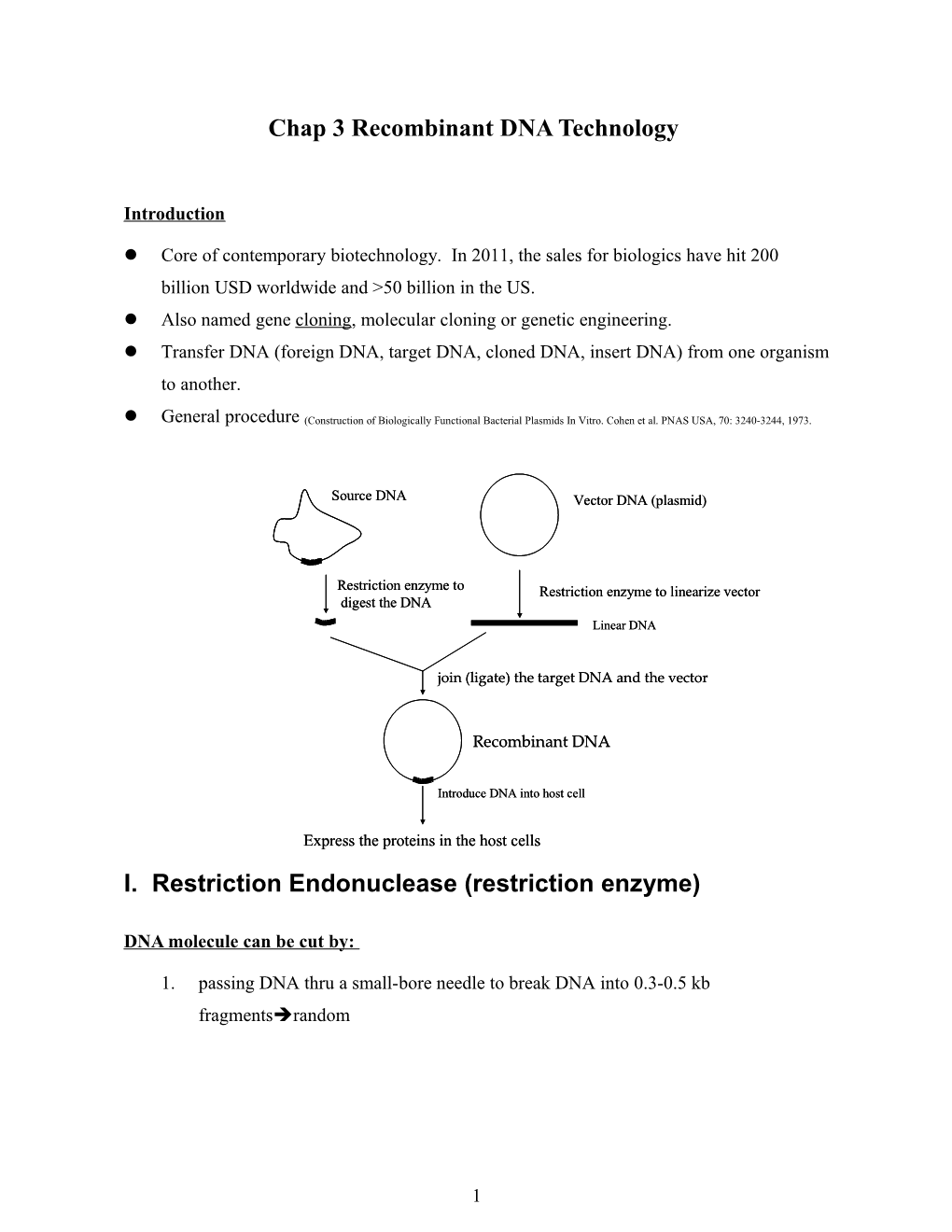 Chap 3 Recombinant DNA Technology