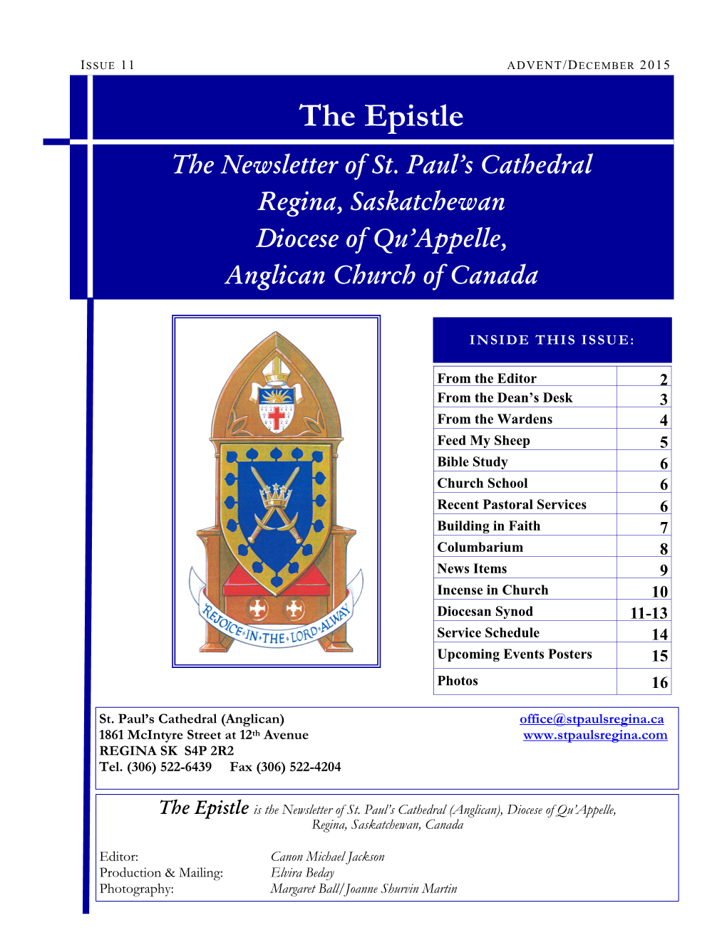 The Epistle the Newsletter of St