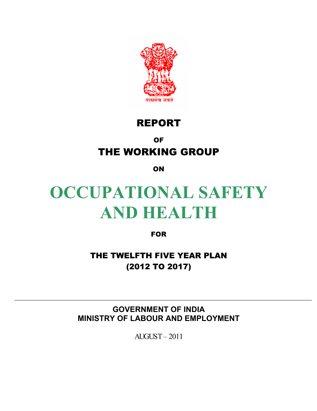 Occupational Safety and Health