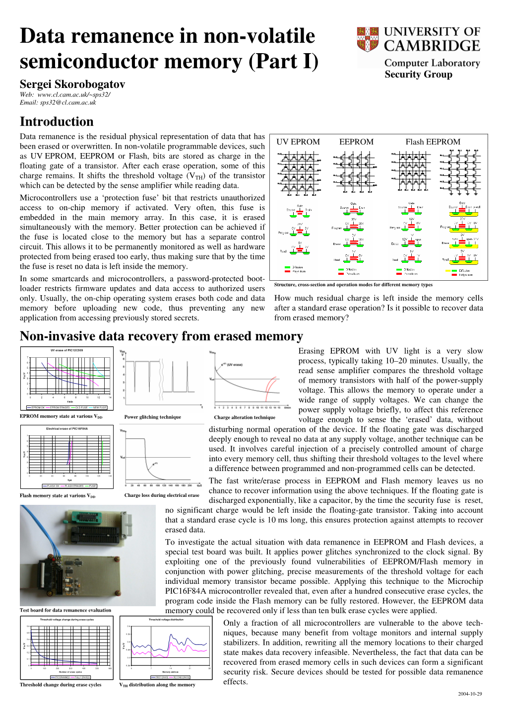 Data Remanence in Non-Volatile Semiconductor Memory (Part I)