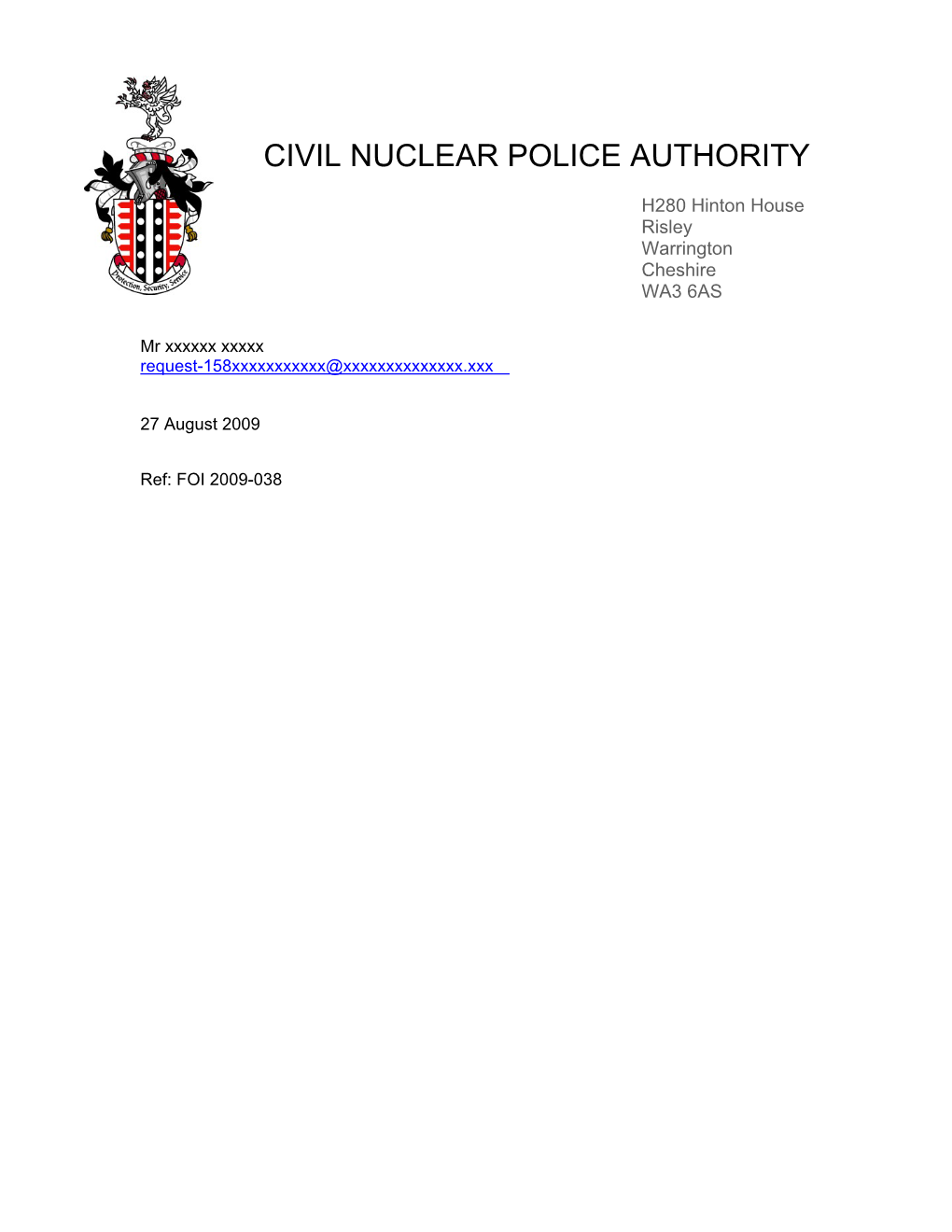 Civil Nuclear Police Authority