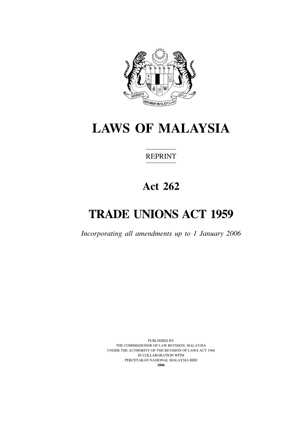 Laws of Malaysia