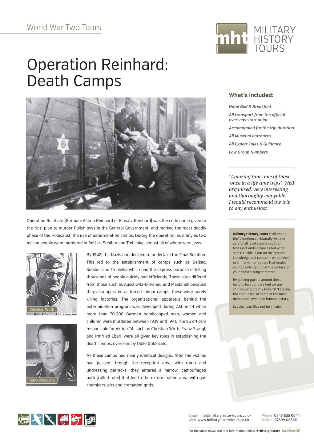 Operation Reinhard: Death Camps What’S Included