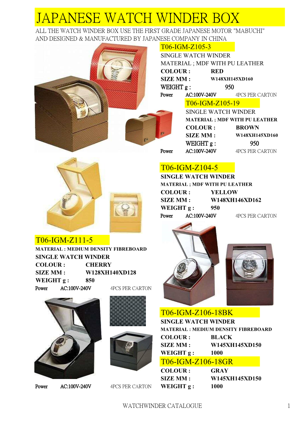 Japanese Watch Winder