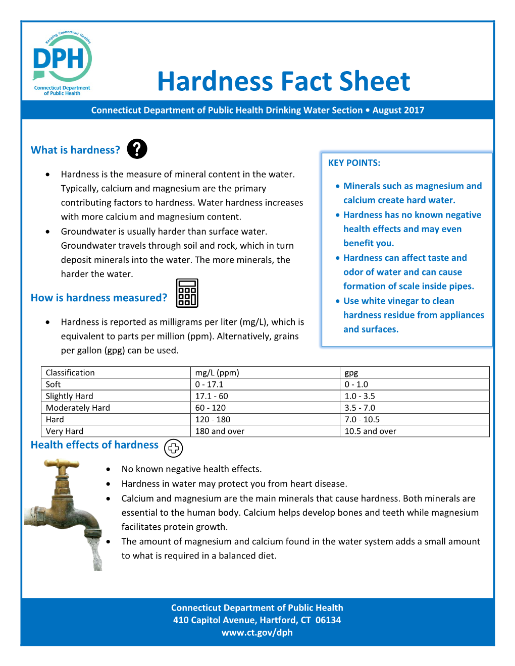 Hardness Fact Sheet