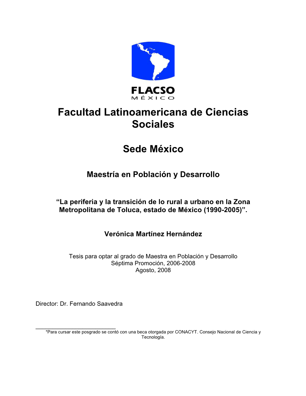 Facultad Latinoamericana De Ciencias Sociales