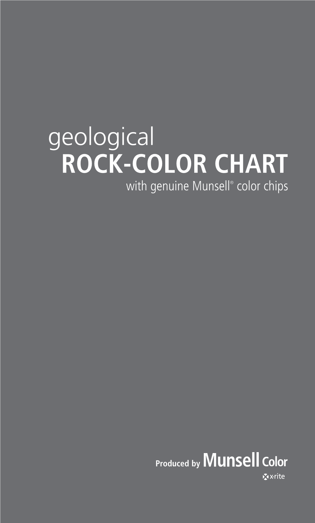 ROCK-COLOR CHART with Genuine Munsell® Color Chips