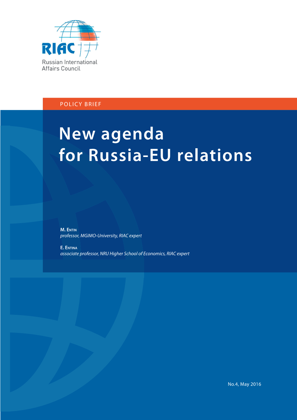 New Agenda for Russia-EU Relations