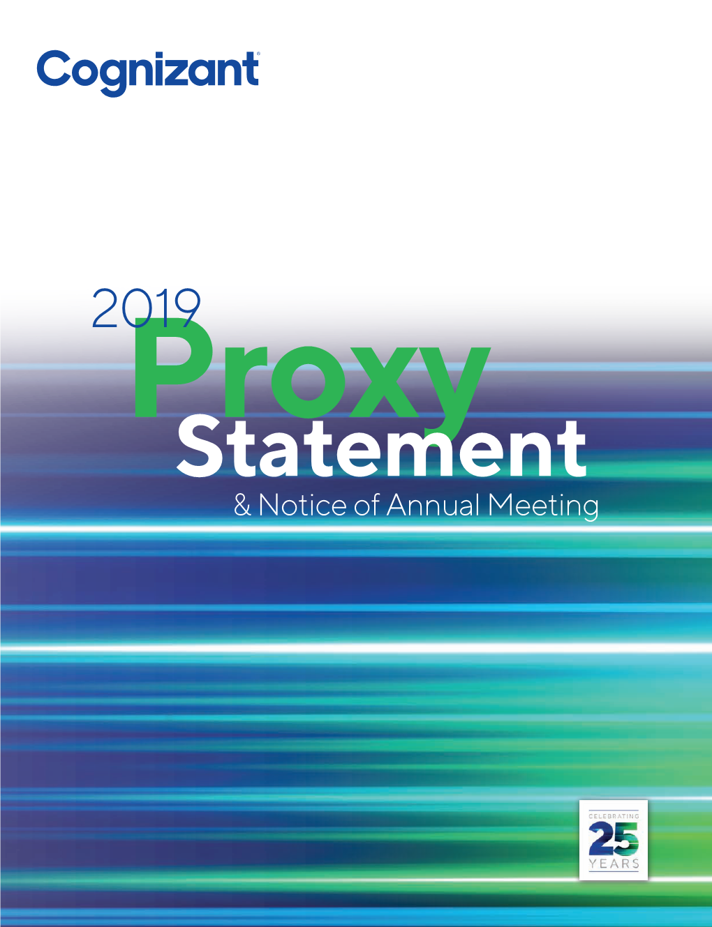 Cognizant—2019 Proxy Statement & Annual Meeting Notice