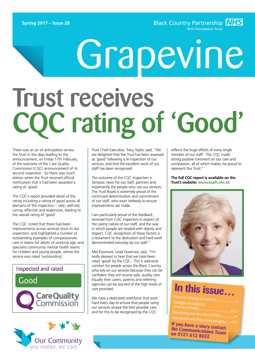 Trust Receives CQC Rating of ‘Good’