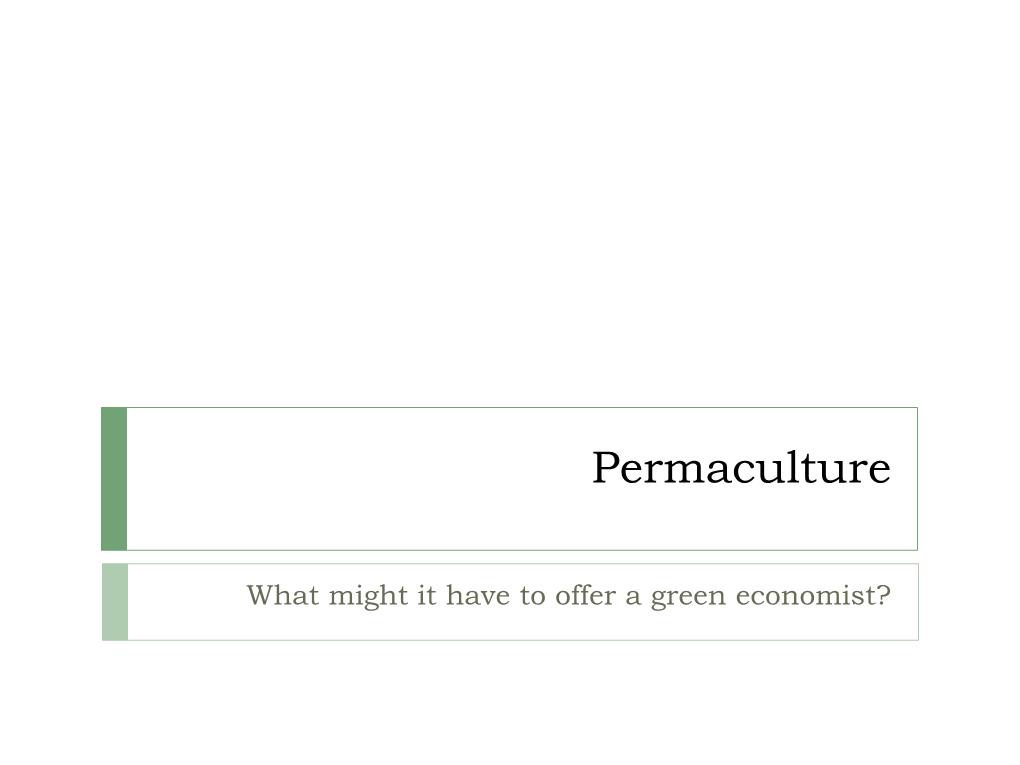 Permaculture