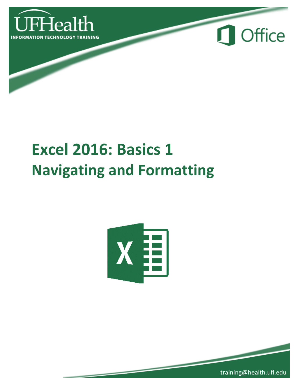 Excel 2016: Basics 1