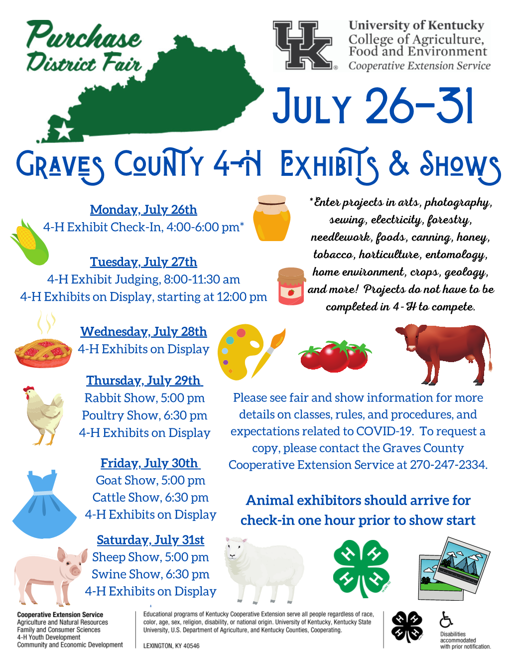 Copy of Graves County 4-H Fair Exhibits and Shows