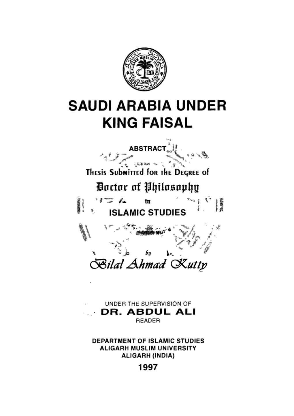 Saudi Arabia Under King Faisal