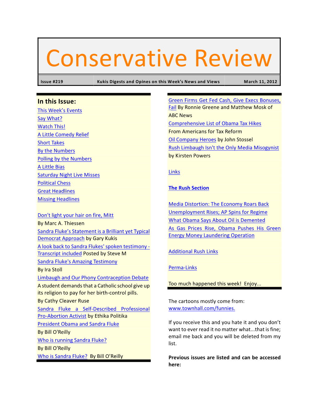 Conservative Review