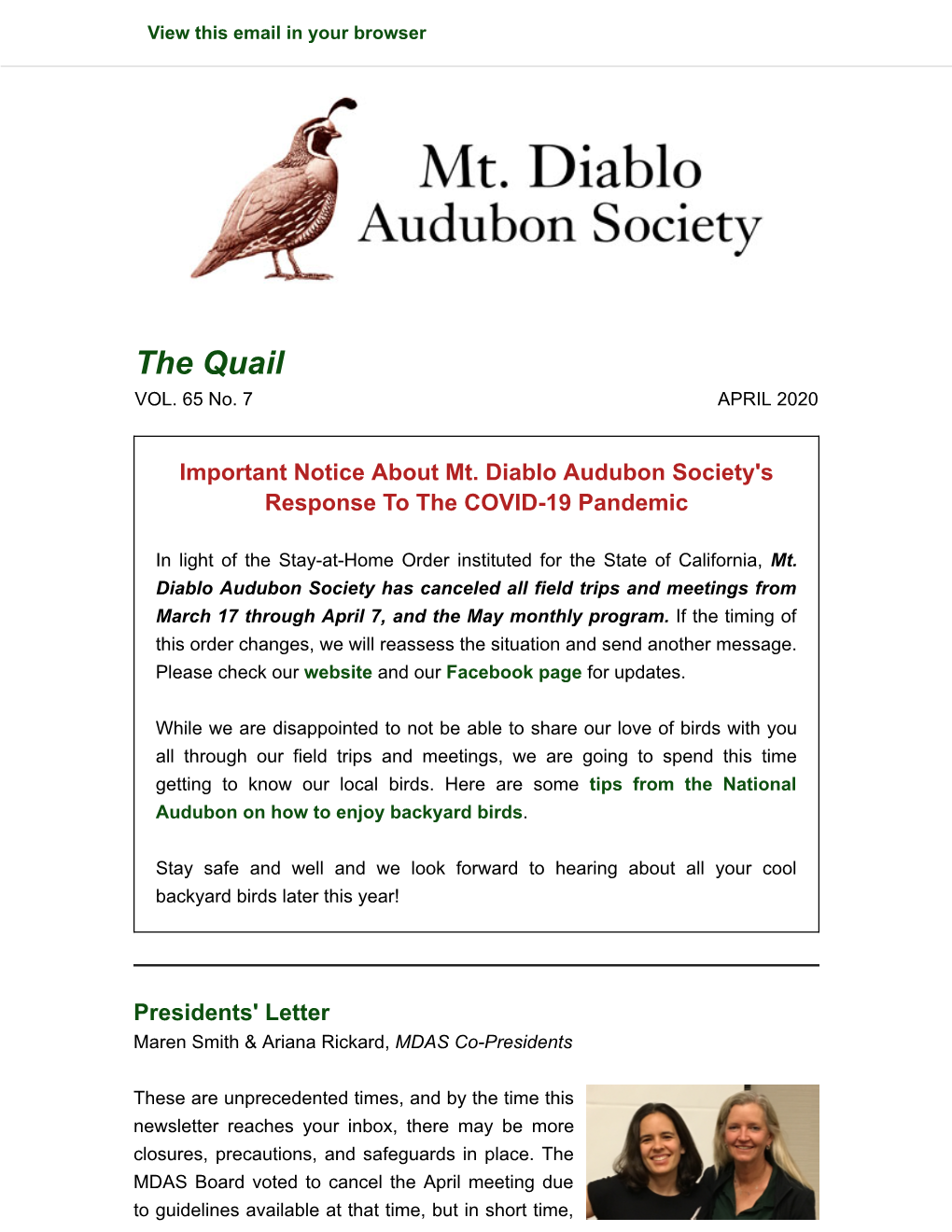 The-Quail-April-2020.Pdf