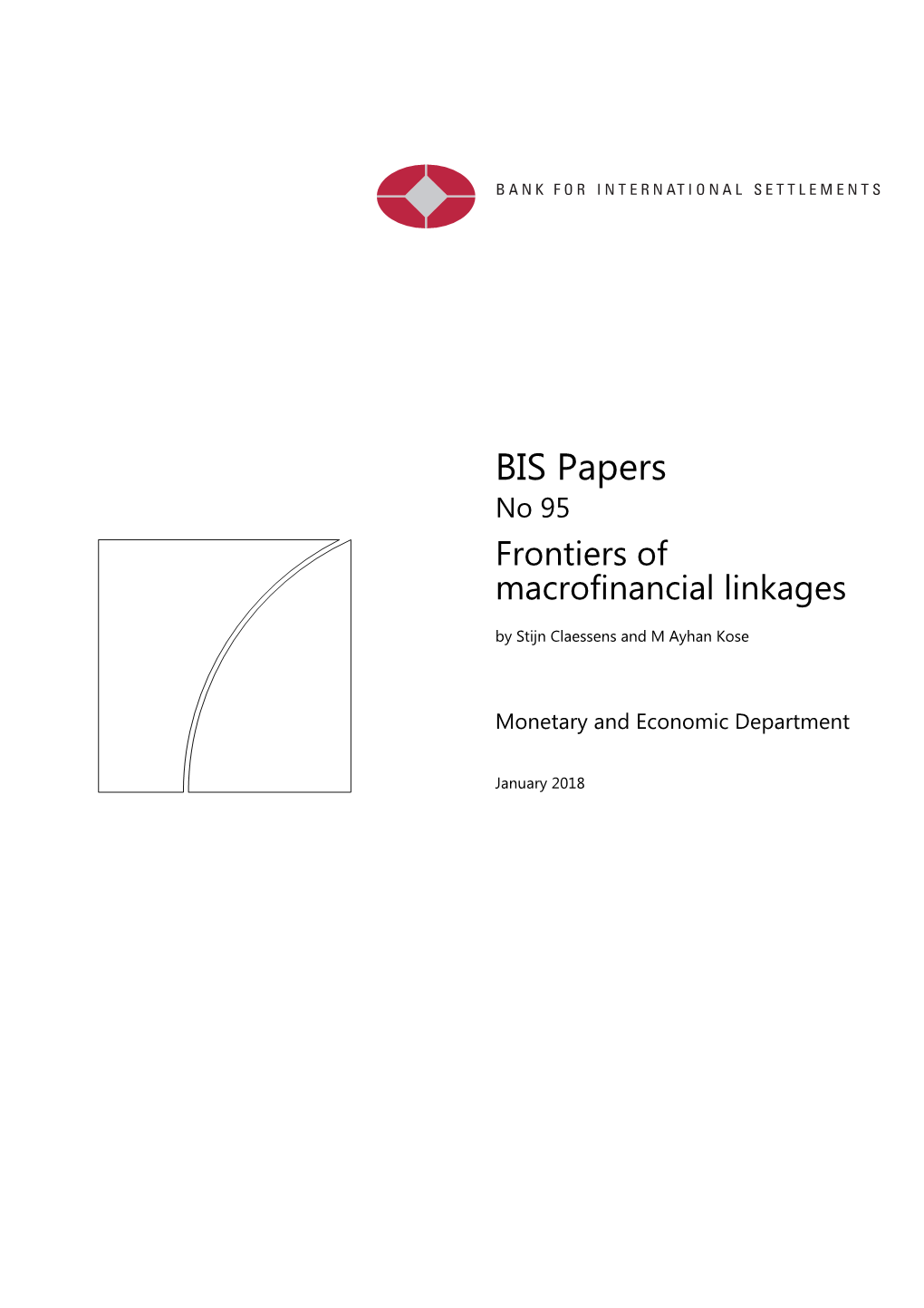 BIS Papers No 95 Frontiers of Macrofinancial Linkages