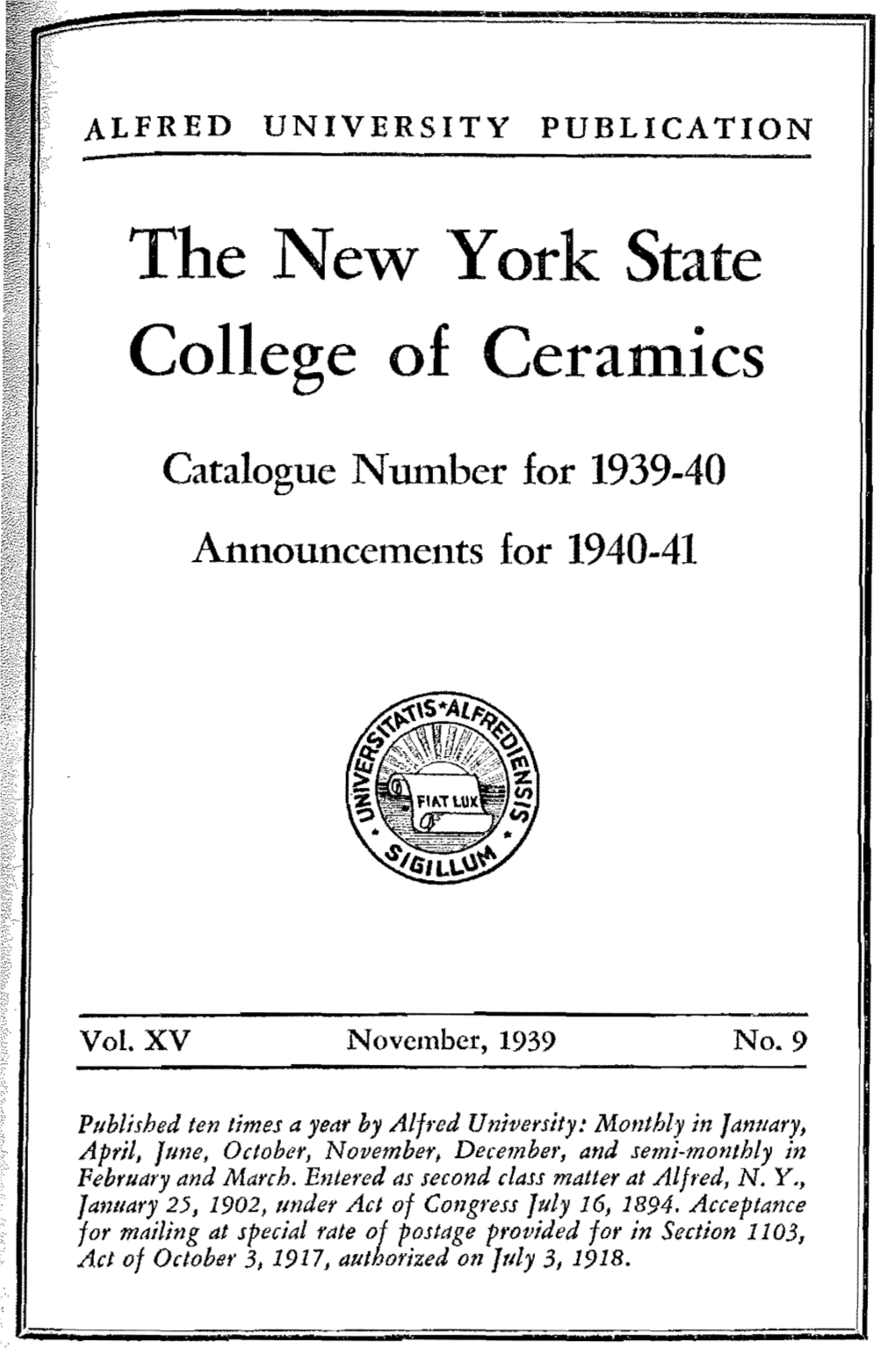 The New York State College of Ceramics