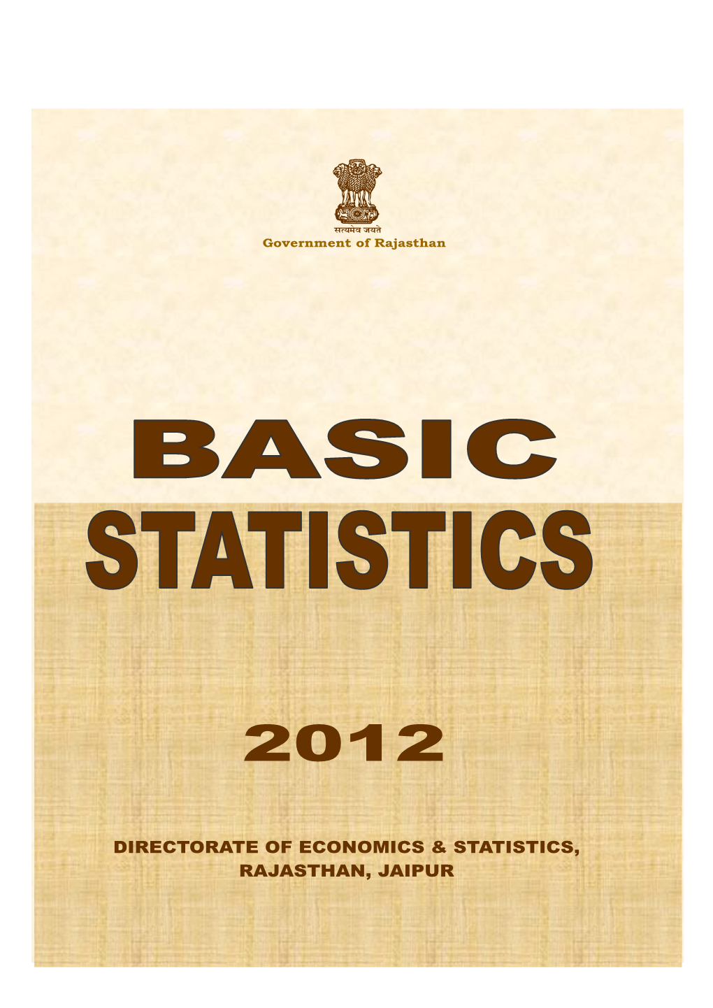 Directorate of Economics & Statistics Rajasthan, Jaipur