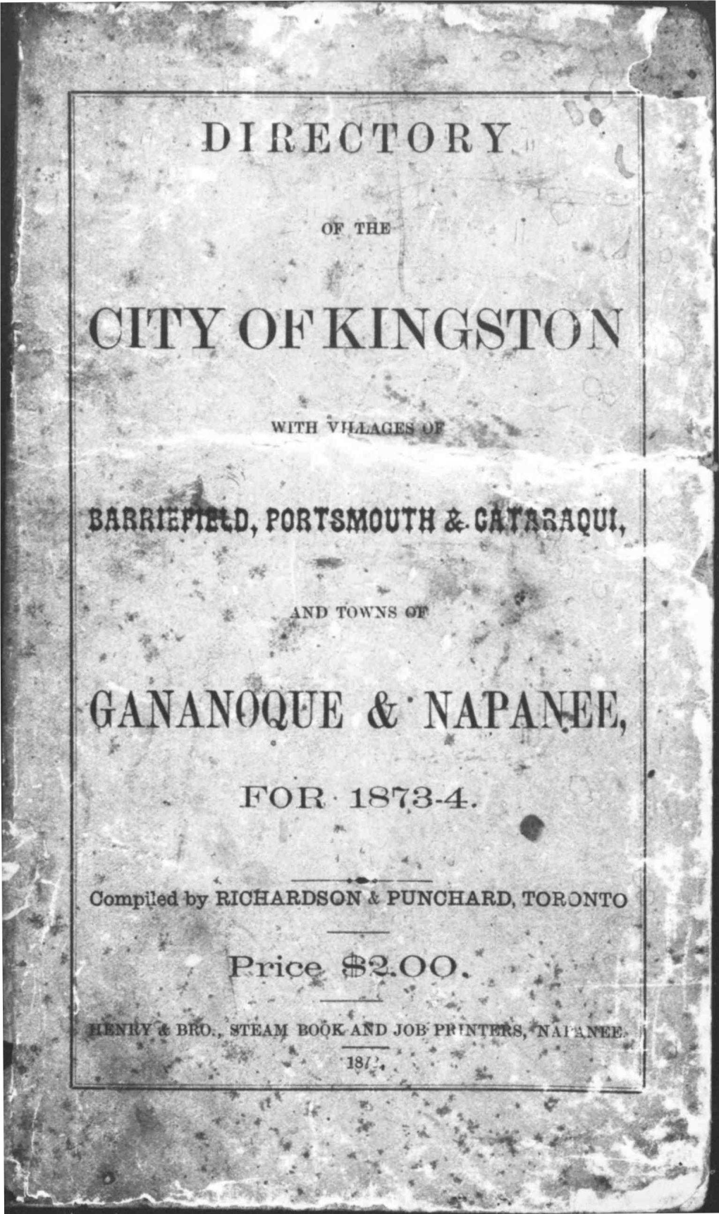 -GANANOQUE & ' Napan4jtj