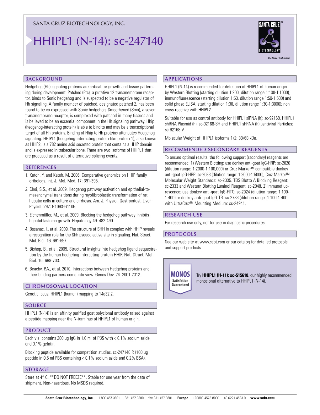 Datasheet Blank Template