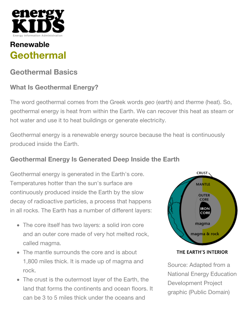 Geothermal Energy?