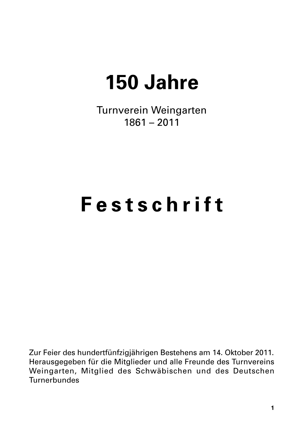 150 Jahre Festschrift
