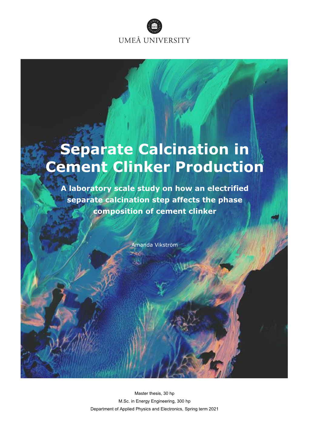 Separate Calcination in Cement Clinker Production