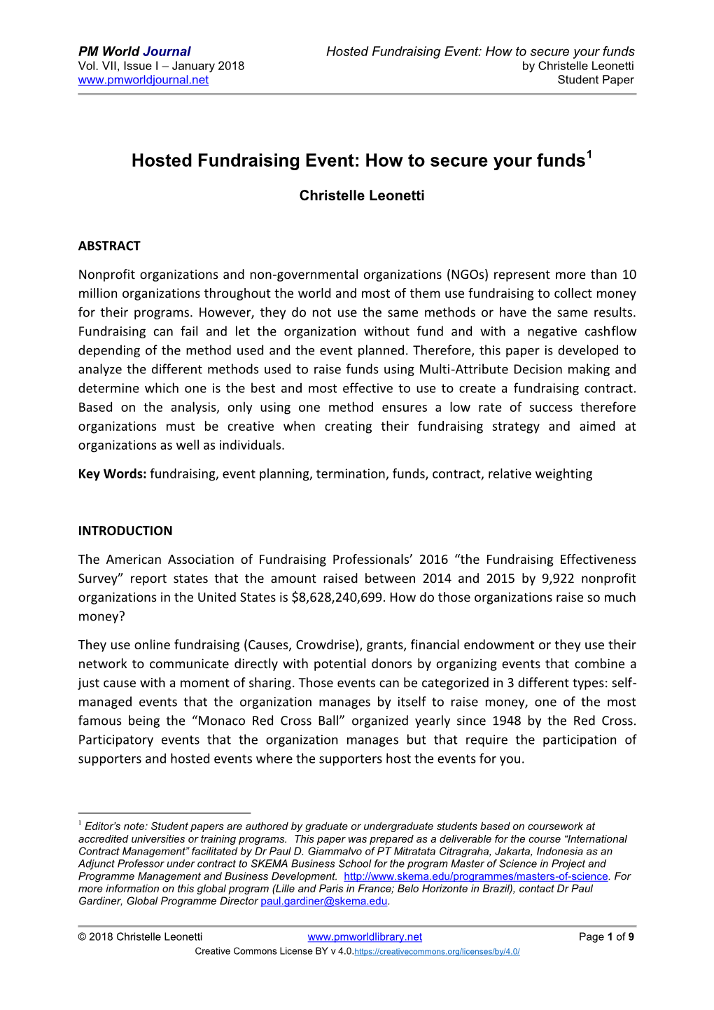 Hosted Fundraising Event: How to Secure Your Funds Vol