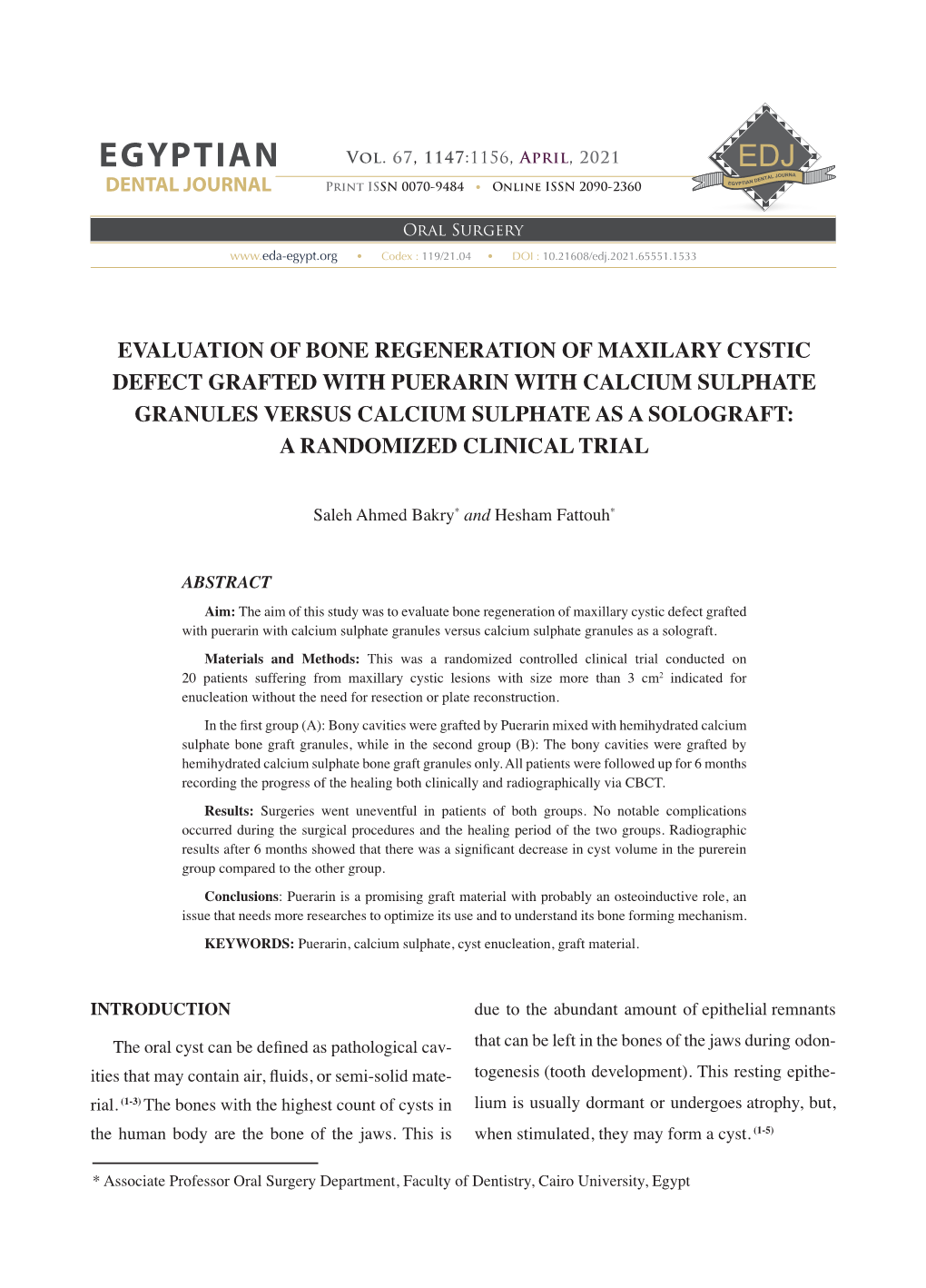 Evaluation of Bone Regeneration of Maxillary