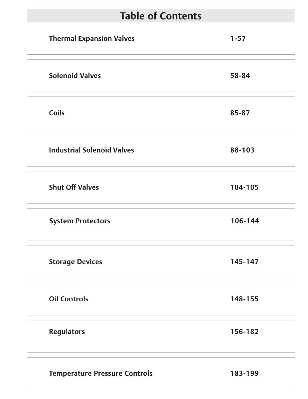 Table of Contents