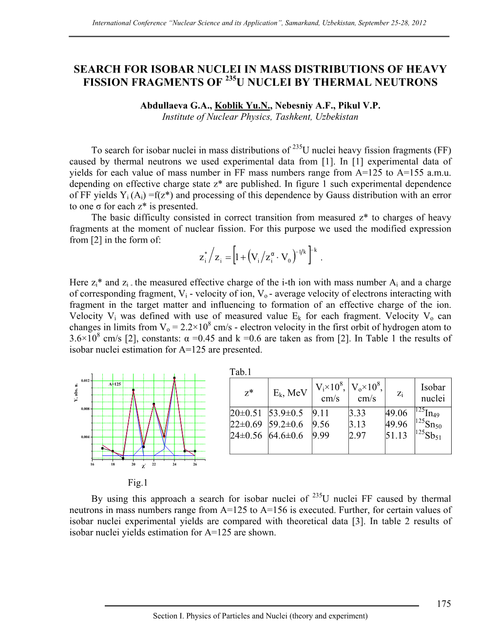 Search for Isobar Nuclei in Mass Distributions of Heavy Fission Fragments of 235U Nuclei by Thermal Neutrons