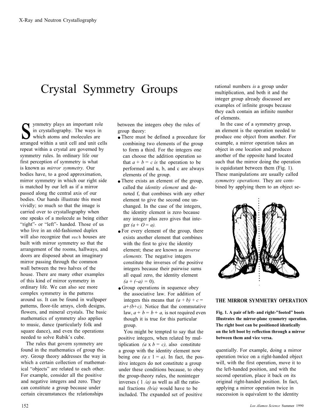 Crystal Symmetry Groups